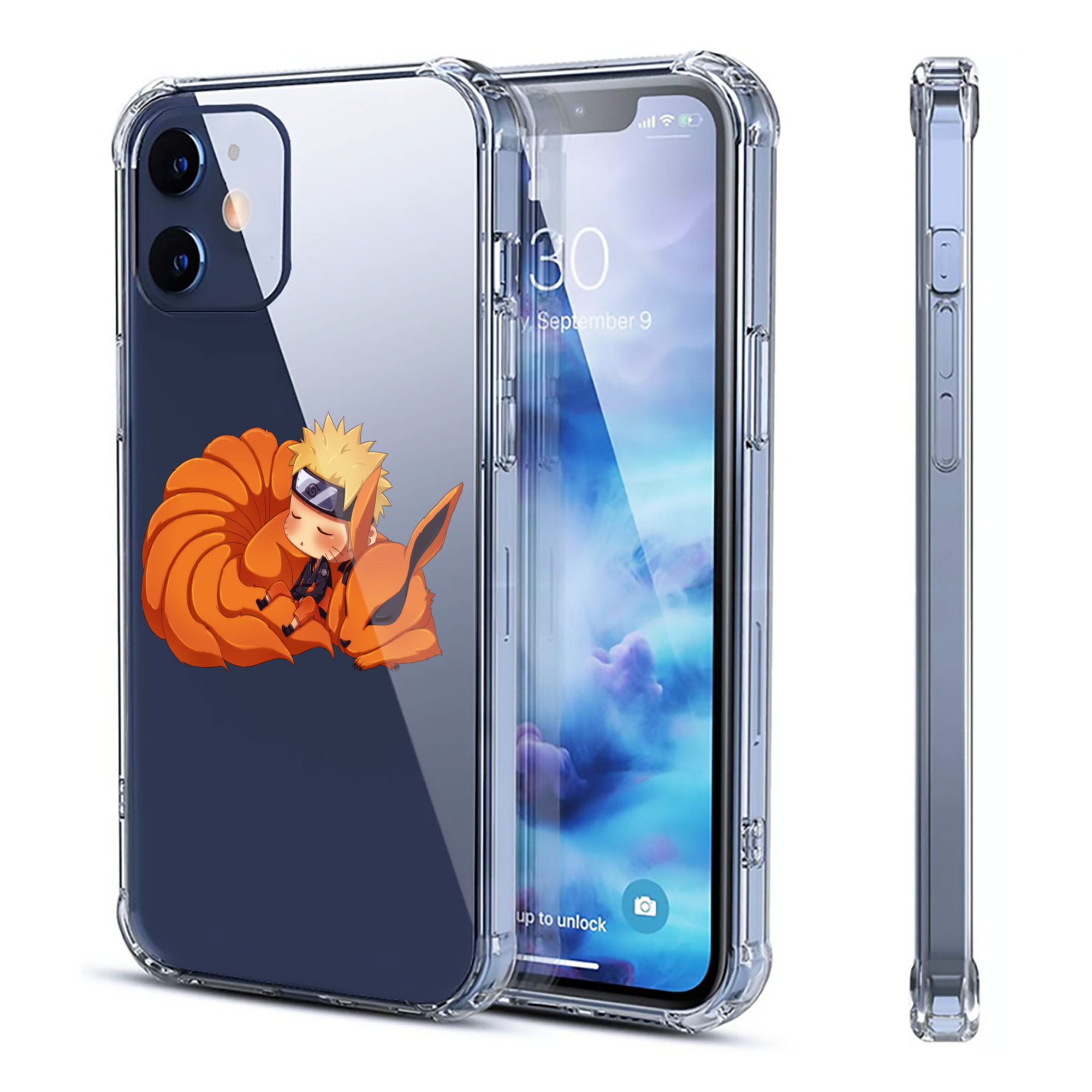 （画像用） NARUTO -ナルト- うずまき ナルト Uzumaki Naruto 【iPhone 12シリーズ対応】透明スマホケース（クリアソフトケース）
